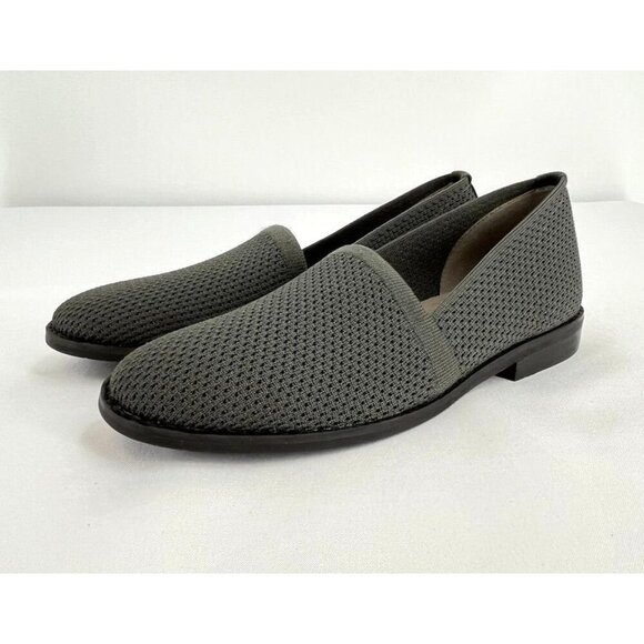 Eileen Fisher Demi Recycled Stretch Knit Loafer Size 6 Charcoal Gray  Slip On - Picture 1 of 12